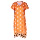 thumbnail image 3 of Vestido De Las Señoras Vestido de lunares para mujer Vestido transpirable con estampado femenino para vacaciones (Naranja XXL) Cgtredaw para Mujer Naranja T M, 3 of 9
