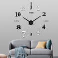 thumbnail image 5 of Reloj de pared grande sin marco 3D de 47 pulgadas, compatible con sala de estar, dormitorio, oficina, 5 of 5