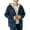 Navy, variant on GrmtClth Men's Fleece Jackets Plaid Fleece Sherpa Lined Hooded Jacket Coats Zip Up Midweight Warm Outerwear Big & Tall Outdoor Long Sleeve Jacket Black M