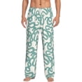 thumbnail image 2 of Lsque Hand Drawn Snake Print Men's Pajama Pants, Lounge Pant - Comfortable Home Wear,Elastic Waistband, Stylish Design-XX-Large, 2 of 9