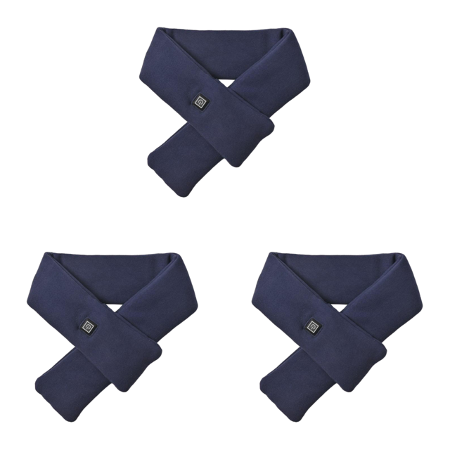 1 Collarín Eléctrico Babero Cálido -Segundo Calentamiento Rápido para Mujer Hombre Azul Marino Azul