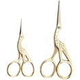 thumbnail image 1 of 2PCS Vintage Stork Shape Sewing Scissors Stainless Steel Tailor Scissors Sharp Sewing Shears for Embroidery, Sewing, Craft, Art Work & Everyday Use, 1 of 8
