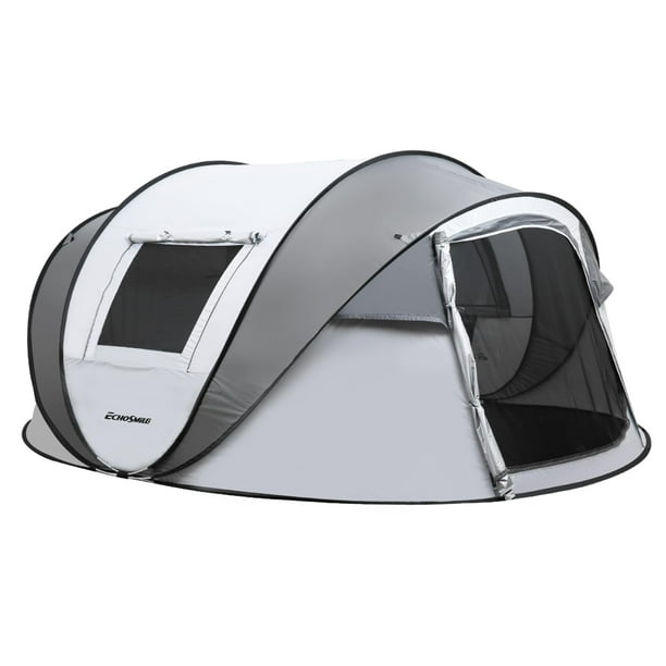 Tienda de campaña instantánea EchoSmile para acampar, tienda de campaña emergente para 6 personas, tienda de campaña tipo cúpula resistente al agua, fácil configuración para acampar, senderismo y al a