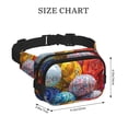 thumbnail image 4 of Fotbe Easter Eggs Cangurera Cuadrada con Estampado de Doble Capa, Bolsa de Cintura Ajustable Mini para Hombres y Mujeres, 4 of 9
