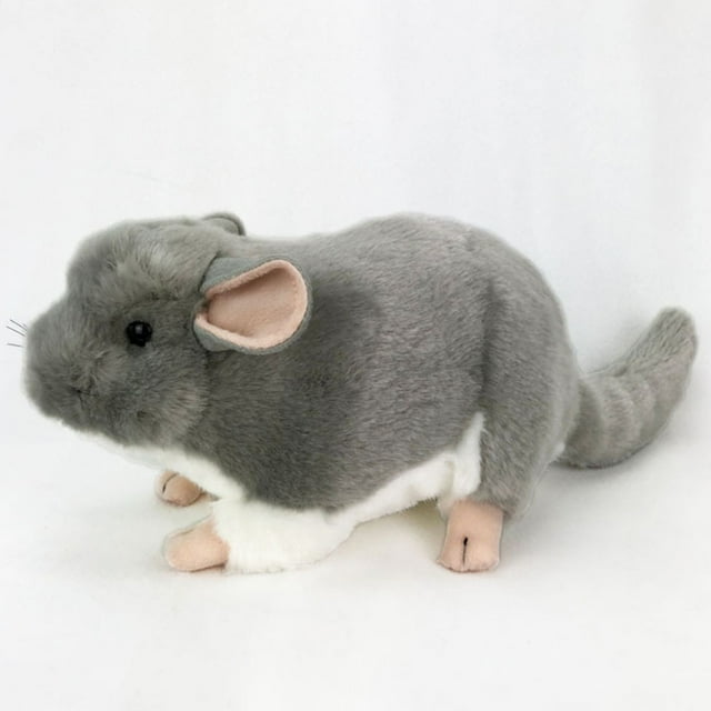 Lindos juguetes de peluche de chinchilla de simulación, simulación de rata, ratón, animales de peluche suaves, muñecas, regalo para niñas y niños