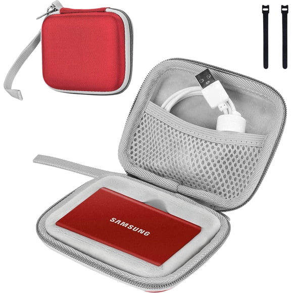 Funda de transporte ProCase para Samsung T7/T7 Touch SSD con cable T