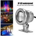 thumbnail image 2 of Lámpara de foco LED impermeable Ticfox 12V 5W para acuario piscina jardín Plata, 2 of 14