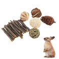 thumbnail image 1 of Conejillo de Chinchilla Hámster Masticar Juguetes Mancuernas Ball Mascotas Pequeñas Jugar Juguete Ejercicio Accesorios , 1 Estilo 1 Colco Juguetes de conejito, 1 of 6