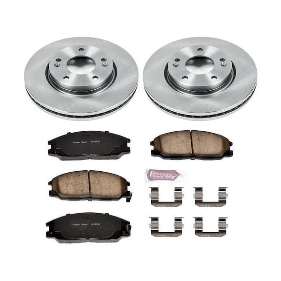 Front Brake Pad and Rotor Kit - Compatible with 2001 - 2004 Hyundai Santa Fe 2.4L 4-Cylinder 2002 2003