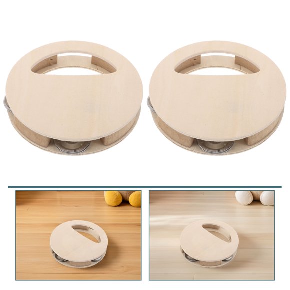 CTIRCHIU 4Set Shaker Percussion Instrument Wooden Musical Rattle Toy for Toddlers in Home Environment