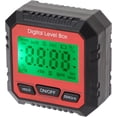thumbnail image 1 of Yazoeia Digital Level Box Angle Meter Digital Protractor Angle Measuring Angle Measuring Tool Inclinometer Angle Engineering Inclinometer for Level Goniometer Protractor Protractors (Red), 1 of 8