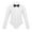 White, variant on Kids Boys Long Sleeves Lapel Shirt Romper Gentleman Button Down Bowtie Ballroom Latin Modern White 4