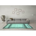 thumbnail image 3 of Ahgly Company Indoor Rectangle Abstract Light Blue Contemporary Area Rugs, 5' x 7', 3 of 4