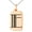 Rose, variant on Stainless Steel Letter E Initial Metro Retro Monogram Engraved Small Rectangle Dog Tag Charm Pendant Necklace