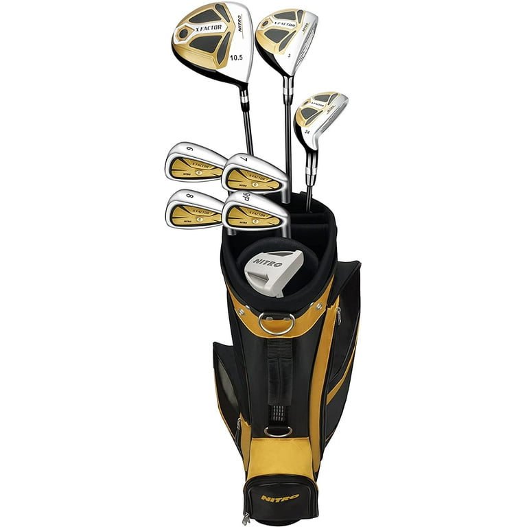 Nitro X Factor 13 Piece Golf Set All Graphite Men's, Right Handed