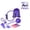 Purple, variant on 13 Pcs Home Pilates Complete Kit, Full Set Yoga Fitness Accessories with Pilates Ball Magic Circle Resistance Bands Storage Bag Ideal Gift for Women(Pink,One Size)