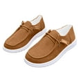 thumbnail image 4 of Rokment Wide Width Slip on Loafers Walking Shoes for Women 2026 Spring Fall Cordurory Comfy Nursing Work Driving Tennis Fashion Sneakers Brown Size 7, 4 of 6