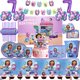 thumbnail image 2 of Decoraciones de cumpleaños para casa de muñecas Gabby, artículos para fiestas, vajilla, vasos de papel, platos, manteles, globos, regalos para niñas y niños, 2 of 5