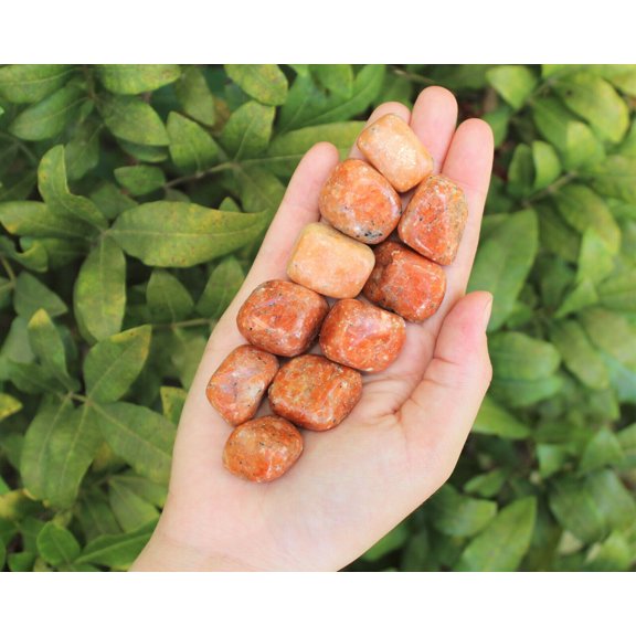 Orchid Calcite Tumbled Stones: Choose How Many Pieces (A-Grade Tumbled Calcite)