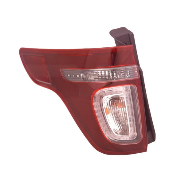KarParts360 For Ford Explorer 2013 2014 2015 Tail Light Driver Side | Sport Model | Red/Clear Lens | Plastic Lens/Housing Material | With Bulbs | Replacement For FO2800230 | DB5Z13405C