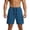 Blue, variant on Mens Golf Shorts Big and Tall Casual Outdoor Beach Shorts with Multiple Pockets Solid Color Summer Travel Work Shorts Black XXXL