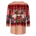 thumbnail image 5 of Craaazy Women's Charming Prints Valentines 3/4 Sleeve Shirts Gifts, 5 of 6