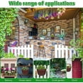 thumbnail image 3 of BUZIFU 2 Pcs Hanging Planters Wall Mounted Hanging Basket Fence Planter Hanging Plant Pots Plastic Flower Pot Container with Drainage and 4 Hooks for Balcony Fence Patio Planters, Indoor Outdoor, 3 of 8