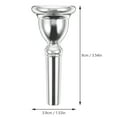 thumbnail image 5 of FRCOLOR Euphonium Mouthpiece Practical Euphonium Mouthpiece Professional Replacement Wind Instrument Accessory,3.54"X1.54"X1.54", 5 of 5