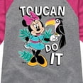 thumbnail image 3 of Mickey & Friends - Toucan Do it - Toddler And Youth Girls Raglan Graphic T-Shirt, 3 of 5