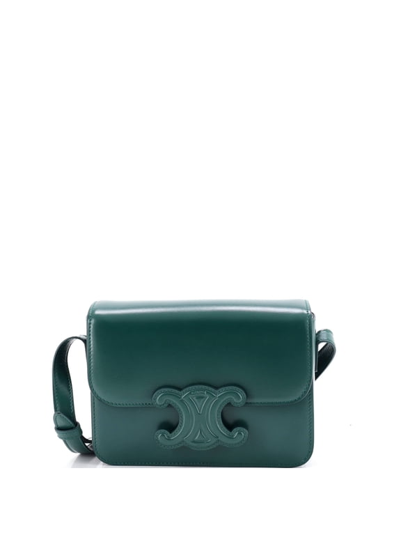 Pre-Owned Cuir Triomphe Shoulder Bag Leather Teen By Rebag