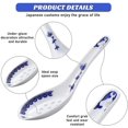 thumbnail image 3 of 8 Pieces Ceramics Soup Spoons Chinese Style Blue And White Porcelain Pattern Spoons Flatware, 3 of 4