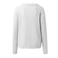 thumbnail image 6 of Fgnfyis Women Pullover Sweater Stylish Knit Top for Casual Outings Comfortable Fit Versatile for Spring Fall Winter White XXXL, 6 of 6