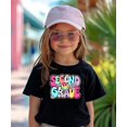 thumbnail image 2 of Retro Second Grade Shirt for Girls Back to School Groovy Girly 2nd Grade T-Shirt Black Shirt 5-6, 2 of 5