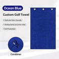 thumbnail image 6 of Golf Towel, 15.7x15.7in Microfiber Golf Cleaning Towel with Carabiner Clip, Hook Loop Fastener Golf Towel, Convenient Cleaner for Golf Sports and Outdoor, 6 of 7