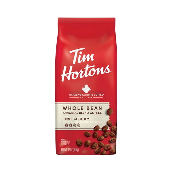 Tim Horton Whole Bean 100% Arabica Coffee 12 Oz - Pack Of 6
