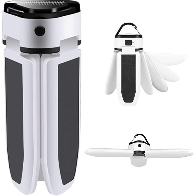 Jinsinto Portable Camping Lantern, Usb Rechargeable Led Solar Light Powerful Outdoor Lighting Emergency Lamp