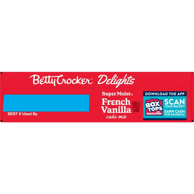 8 pack) Betty Crocker Delights Super Moist French Vanilla Cake Mix