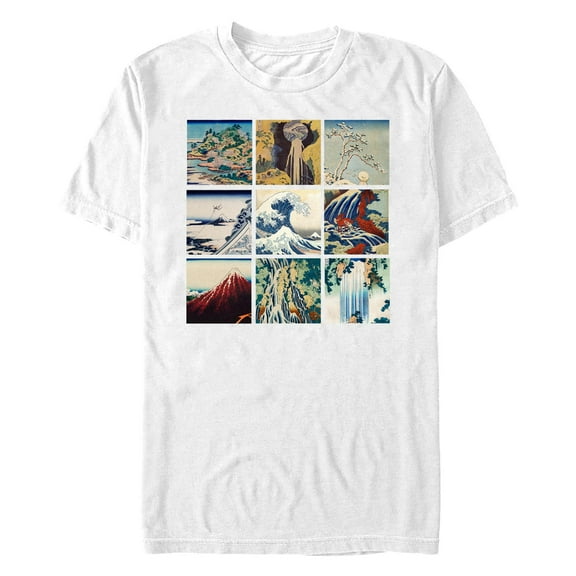 Men's Lost Gods Hokusai Landscapes Graphic T-Shirt