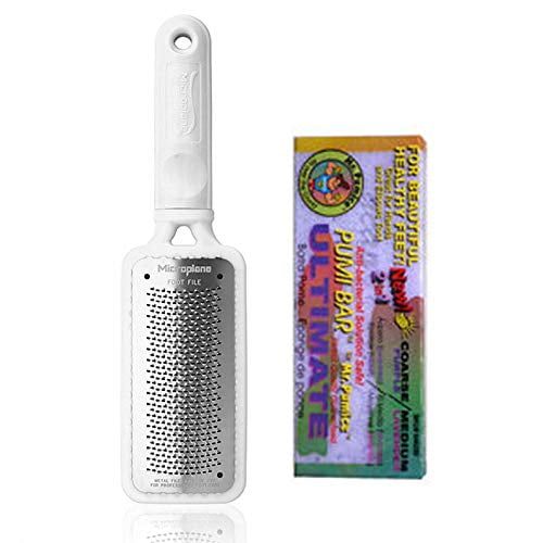Microplane Colossal Pedicure Rasp Foot File Foot Care White Handle + Mr