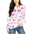 thumbnail image 5 of Women's Cute Heart Sweatshirts for Valentines Long Sleeve Crew Neck Pullover Tops Fashion Clothing, 5 of 5