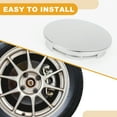 thumbnail image 6 of Unique Bargains 68mm 2.68" OD Universal Car Wheel Hub Center Caps Auto Hub Covers Durable Plastic Chrome Silver Tone, 6 of 6