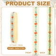 thumbnail image 2 of 3 Yards Jacquard Ribbon Trim, 0.71 Inch Floral Embroidered Ribbon for Sewing DIY Clothing Bowknot Bag Gift Wrap, Beige, 2 of 7