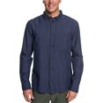 thumbnail image 1 of Quiksilver Camisa de popelín con botones para hombre, azul, extragrande Quiksilver Botones al frente, 1 of 1
