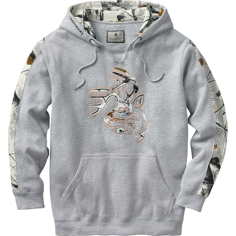 Legendary Whitetails Men s Big Game Snow Camo Outfitter Hoodie