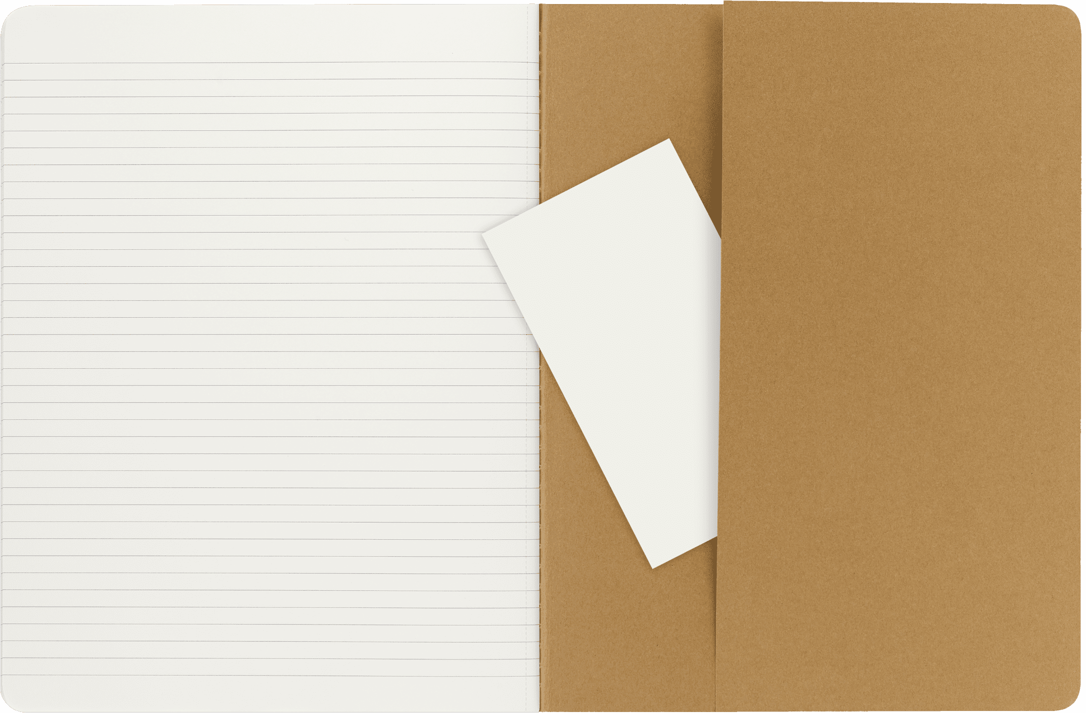 Moleskine Cahier Journals (Set of 6), XL (7.5" x 10"), Ruled, Kraft Brown