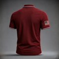 thumbnail image 5 of xunjiayanmaoyi Men's 9/11 25th Annv Polo Shirt Never Forget Loose Fit Patriotic Graphic Knit Blnd S-3XL Multicolor 1Pc First Responder Vet Daily Casual Memorial Wear, 5 of 5