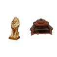 thumbnail image 1 of Figura De León Majestuoso Y Sillón En Miniatura, Adorno De Mesa Coleccionable Para El Hogar, La Oficina, Estantería, Micropaisaje, Regalo., 1 of 8