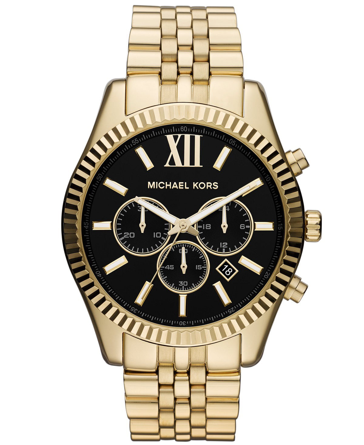 michael kors mk8281 lexington gold chronograph watch