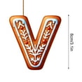 thumbnail image 3 of Leodye 1pcs 26 Gingerbread Alphabet Ornaments, A to Z Christmas Letters for Tree Decoration, DIY Craft Xmas Hanging Decorative Letters, 3 of 5