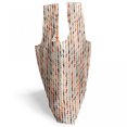 thumbnail image 3 of Geometric Fabric Shopping Tote, Vintage Oval Pattern with Radiant Tone Effects Mosaic Illustration, Portable and Foldable Bag to Keep in Pocket Bag Purse & Car, Orange Peach Red, by Ambesonne, 3 of 4